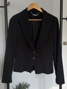 🖤 White House Black Market Black Tailored Blazer | Size 4 Work Career 🖤